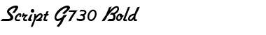 Download Script-G730 Font Download Script-G730 Font