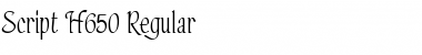 Download Script-H650 Font Download Script-H650 Font