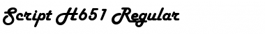 Download Script-H651 Font Download Script-H651 Font