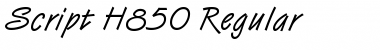 Download Script-H850 Font Download Script-H850 Font