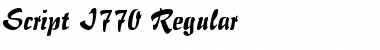 Download Script-I770 Font Download Script-I770 Font