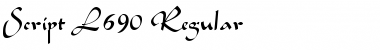 Download Script-L690 Font Download Script-L690 Font