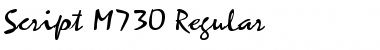 Download Script-M730 Font Download Script-M730 Font