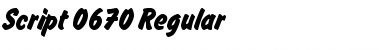 Download Script-O670 Font Download Script-O670 Font