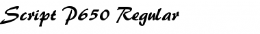 Download Script-P650 Font Download Script-P650 Font