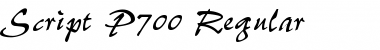 Download Script-P700 Font Download Script-P700 Font