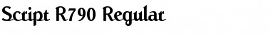 Download Script-R790 Font Download Script-R790 Font