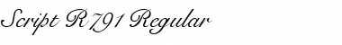 Download Script-R791 Font Download Script-R791 Font