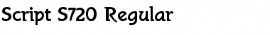 Download Script-S720 Font Download Script-S720 Font