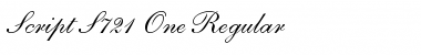Download Script-S721-One Font Download Script-S721-One Font