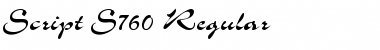 Download Script-S760 Font Download Script-S760 Font