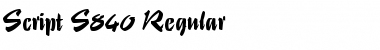 Download Script-S840 Font Download Script-S840 Font