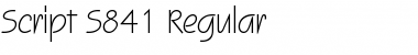 Download Script-S841 Font Download Script-S841 Font