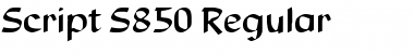 Download Script-S850 Font Download Script-S850 Font