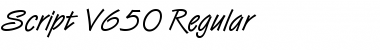 Download Script-V650 Font Download Script-V650 Font