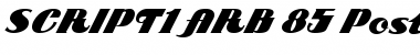 Download SCRIPT1 ARB-85 Poster Script Font Download SCRIPT1 ARB-85 Poster Script Font