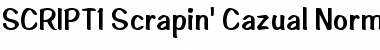 Download SCRIPT1 Scrapin' Cazual Font Download SCRIPT1 Scrapin' Cazual Font