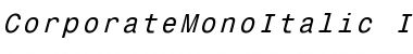 Download CorporateMonoItalic Font Download CorporateMonoItalic Font