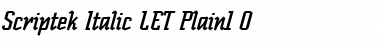 Download Scriptek Italic LET Font Download Scriptek Italic LET Font