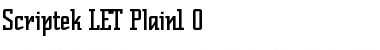 Download Scriptek LET Font Download Scriptek LET Font