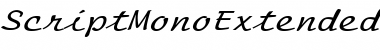 Download ScriptMonoExtended Font Download ScriptMonoExtended Font
