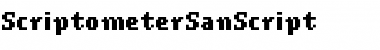 Download ScriptometerSanScript Font Download ScriptometerSanScript Font