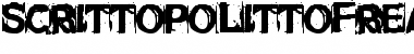 Download SCRITTOPOLITTOFREAKO Font Download SCRITTOPOLITTOFREAKO Font