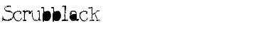 Download Scrubblack Font Download Scrubblack Font