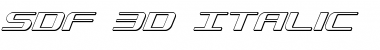 Download SDF 3D Italic Font Download SDF 3D Italic Font