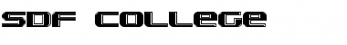 Download SDF College Font Download SDF College Font