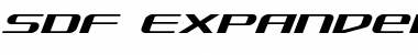 Download SDF Expanded Italic Font Download SDF Expanded Italic Font