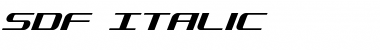 Download SDF Italic Font Download SDF Italic Font