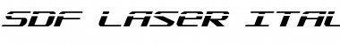 Download SDF Laser Italic Font Download SDF Laser Italic Font