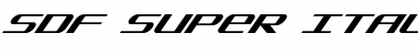 Download SDF Super Italic Font Download SDF Super Italic Font