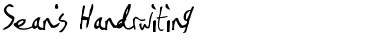 Download Sean's writing Font Download Sean's writing Font
