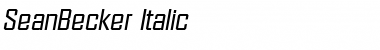 Download SeanBecker Font Download SeanBecker Font