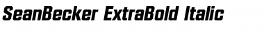 Download SeanBecker-ExtraBold Font Download SeanBecker-ExtraBold Font