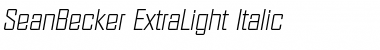 Download SeanBecker-ExtraLight Font Download SeanBecker-ExtraLight Font