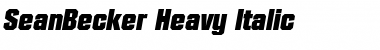 Download SeanBecker-Heavy Font Download SeanBecker-Heavy Font