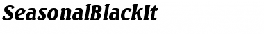 Download SeasonalBlackIt Font Download SeasonalBlackIt Font