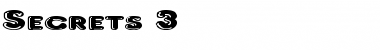 Download Secrets 3 Font Download Secrets 3 Font
