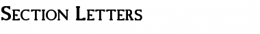 Download Section_Letters Font Download Section_Letters Font