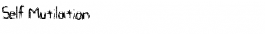 Download Self Mutilation Font Download Self Mutilation Font