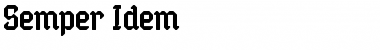 Download Semper Idem Font Download Semper Idem Font