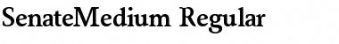 Download SenateMedium Font Download SenateMedium Font