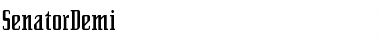 Download SenatorDemi Font Download SenatorDemi Font