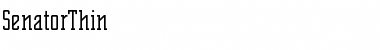 Download SenatorThin Font Download SenatorThin Font