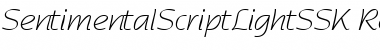 Download SentimentalScriptLightSSK Font Download SentimentalScriptLightSSK Font