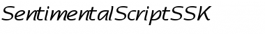 Download SentimentalScriptSSK Font Download SentimentalScriptSSK Font