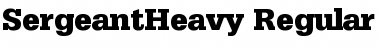 Download SergeantHeavy Font Download SergeantHeavy Font